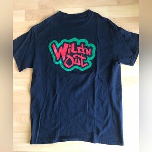 Kids Navy Graphic Tee with Red and Green Design